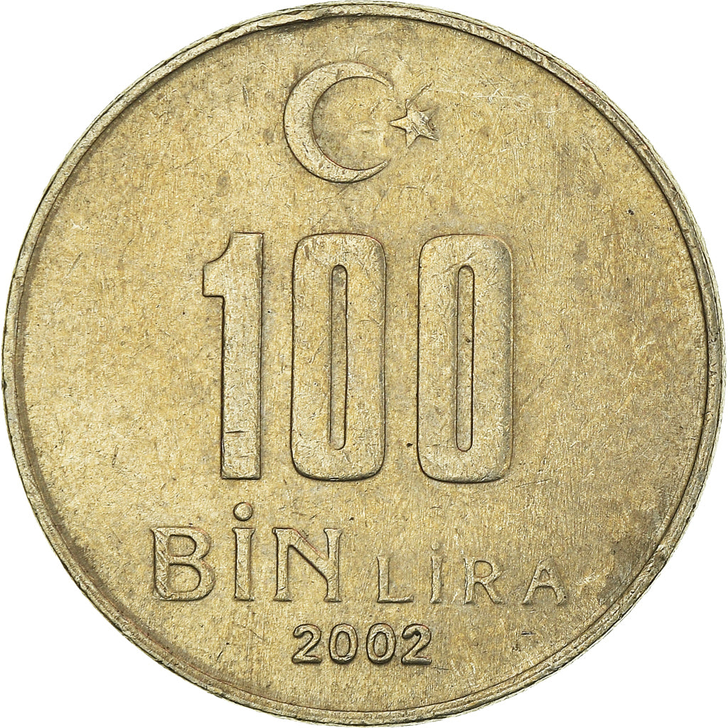 Moneta, Turchia, 100000 Lira, 100 Bin Lira, 2002