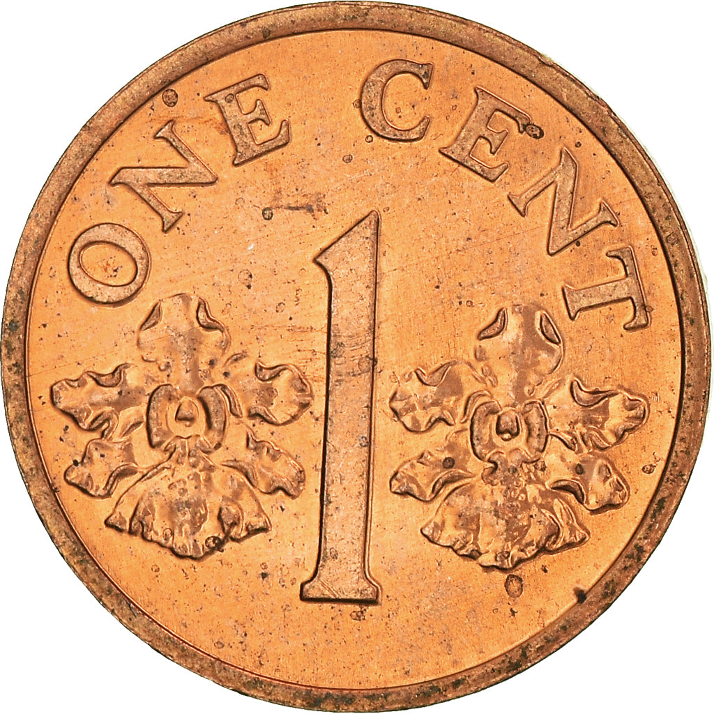 Coin, Singapore, Cent, 1989