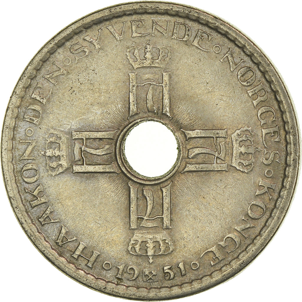 Münze, Norwegen, Krone, 1951