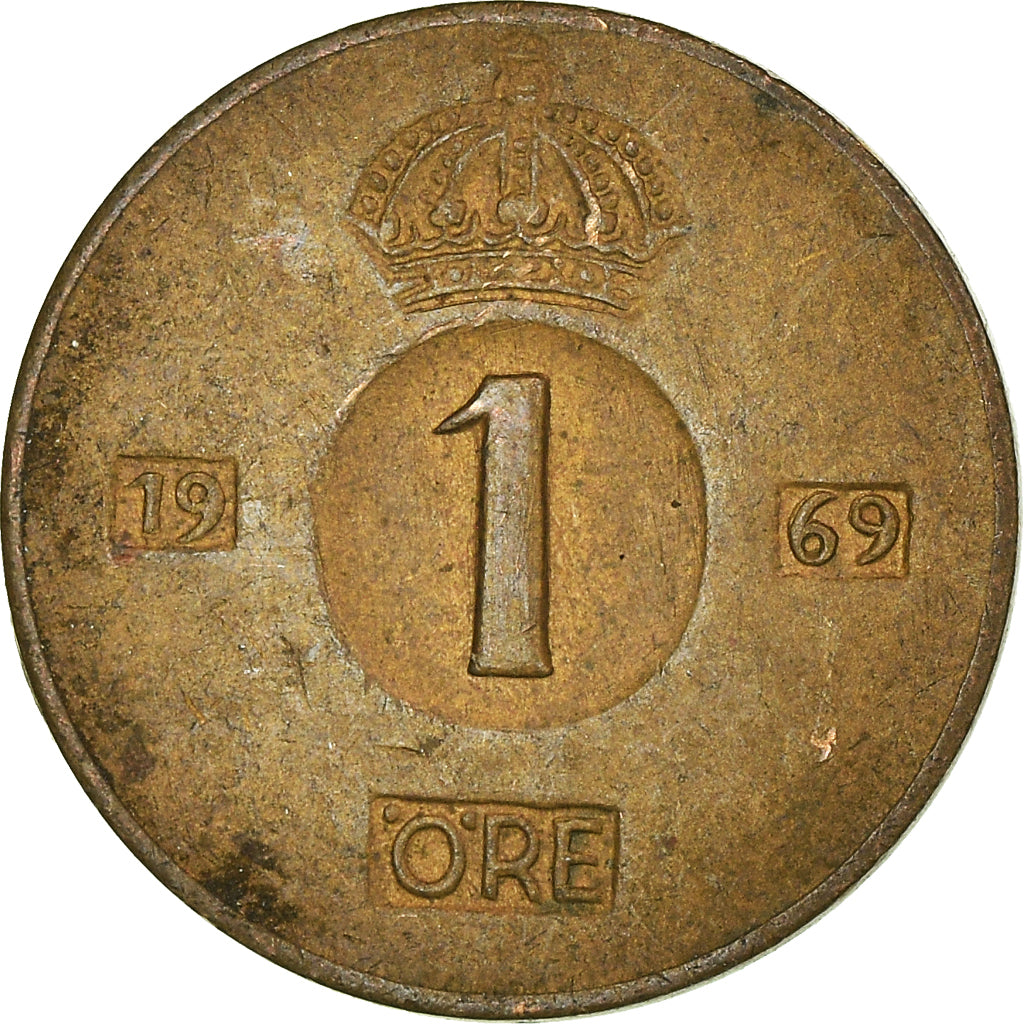 Monnaie, Suède, Ore, 1969