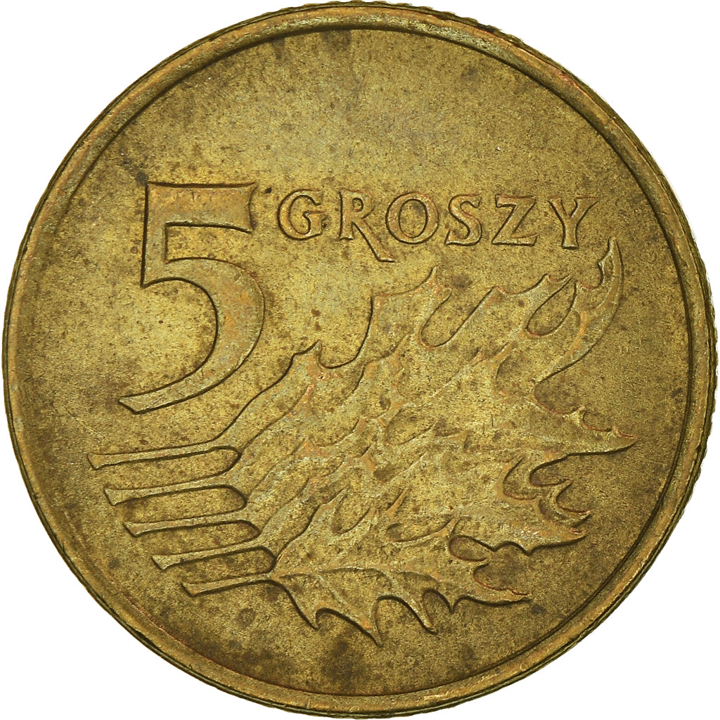 Monnaie, Pologne, 5 Groszy, 1998