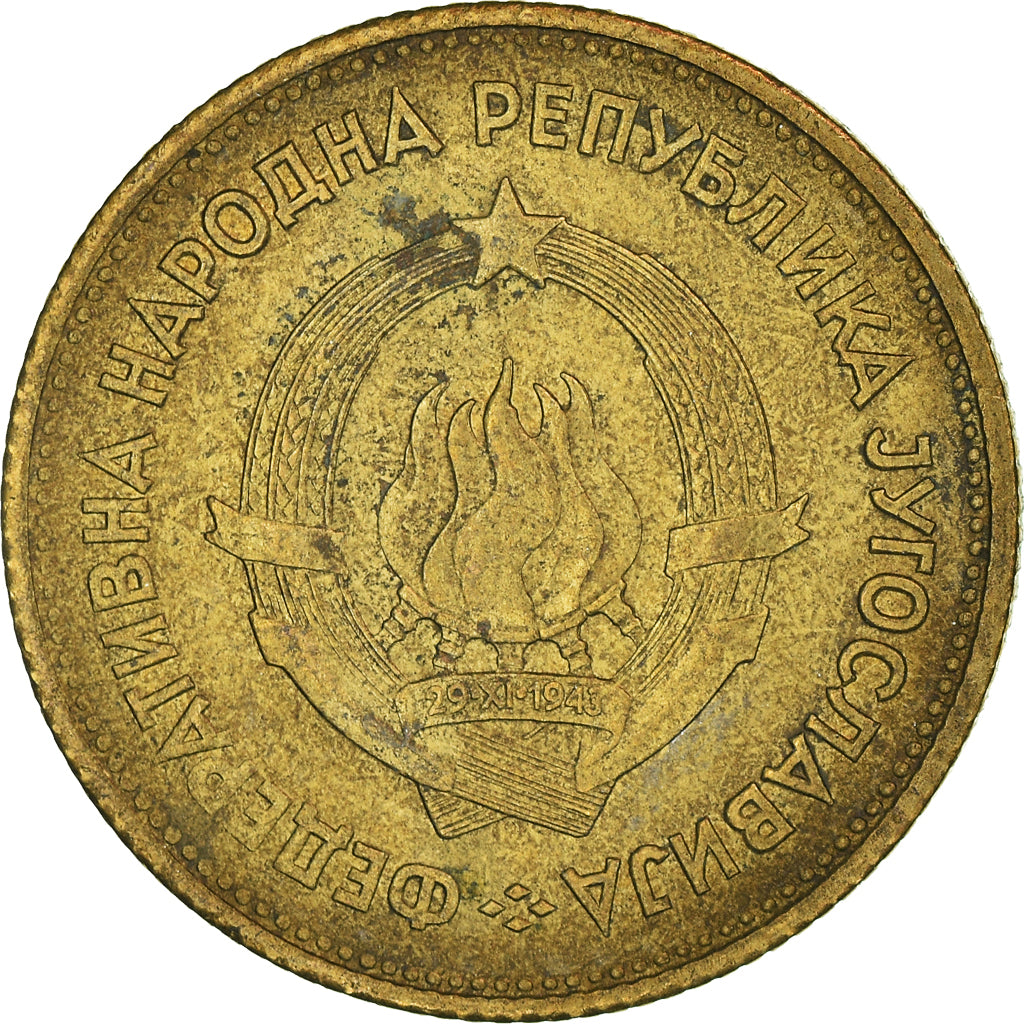 Moneta, Iugoslavia, 20 Dinara, 1955