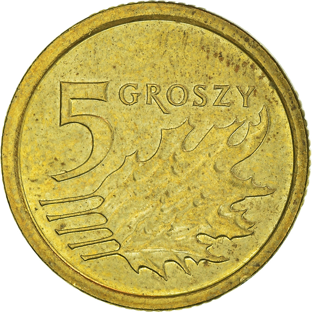 Moneta, Polonia, 5 Groszy, 2016