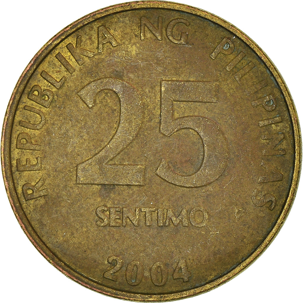 Coin, Philippines, 25 Sentimos, 2004