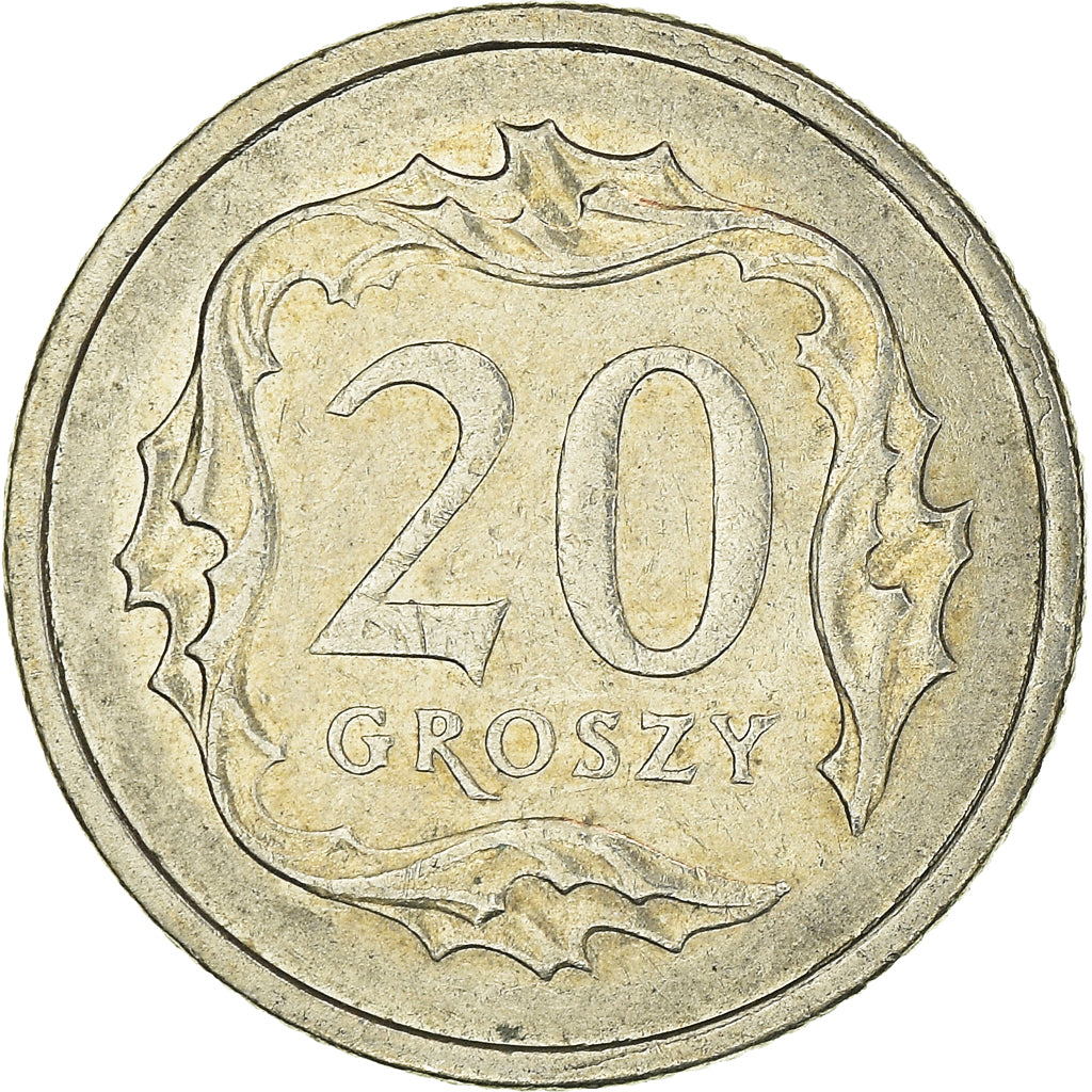 Moneta, Polonia, 20 Groszy, 2004