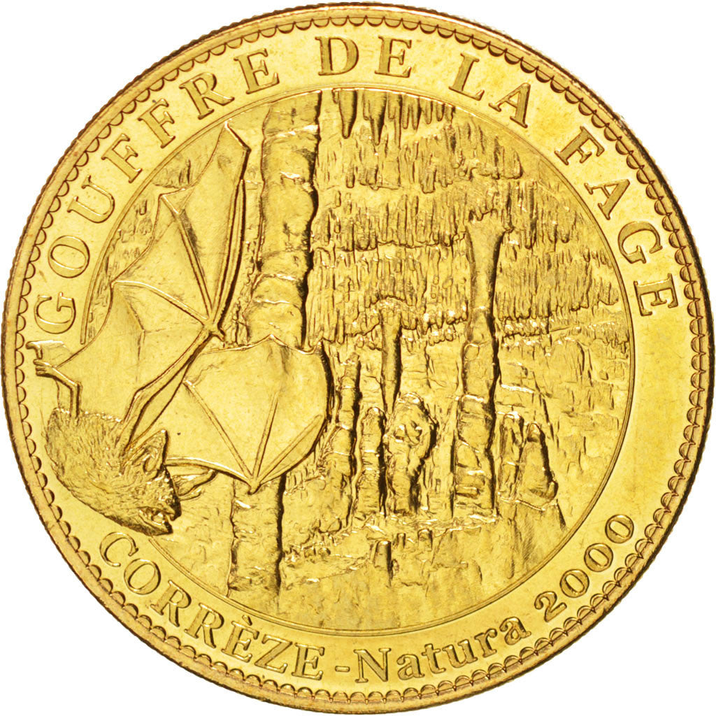 France, Token, Tourist Token, Gouffre de la Fage, Corrèze, 2009, Arthus
