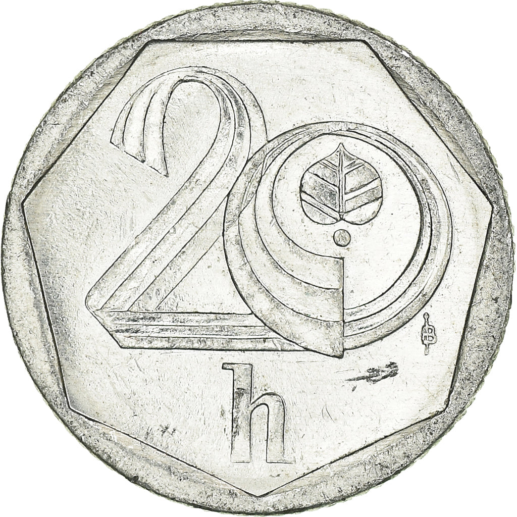 Coin, Czech Republic, 20 Haleru, 1998