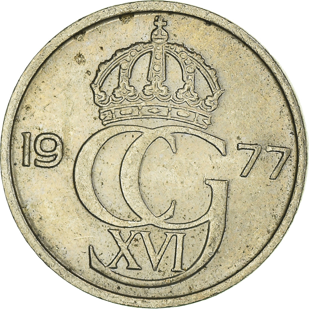 Monnaie, Suède, 25 Öre, 1977