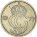 Monnaie, Suède, 25 Öre, 1977