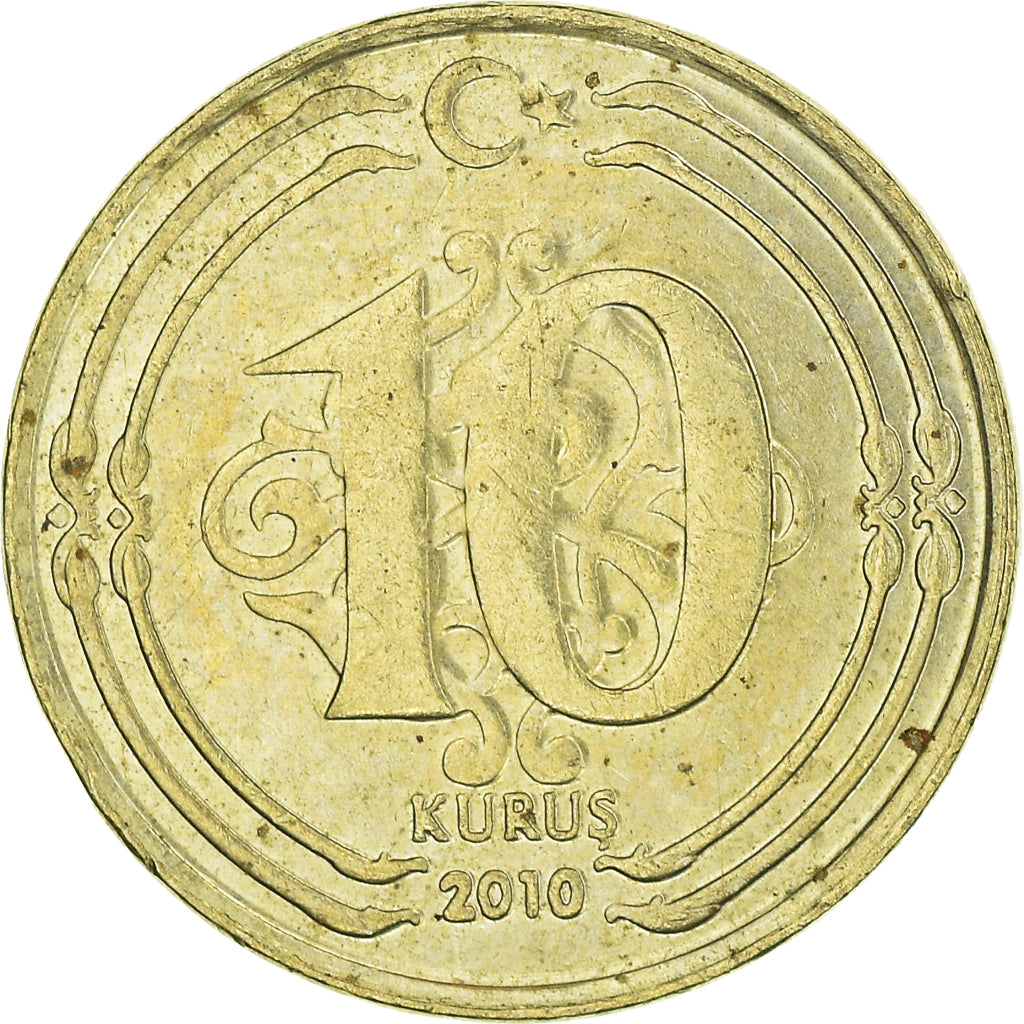 Moneta, Turchia, 10 Kurus, 2010