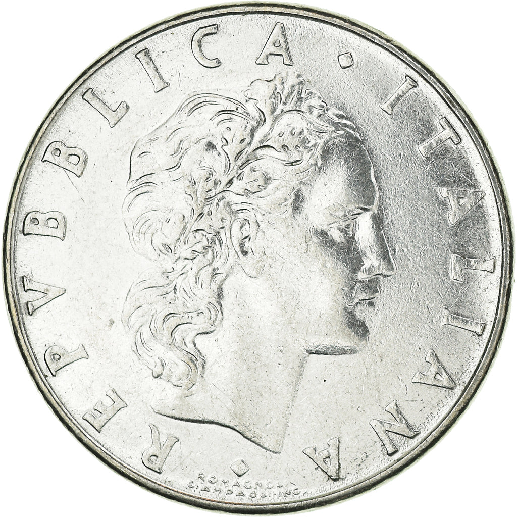 Moeda, Itália, 50 Lire, 1977