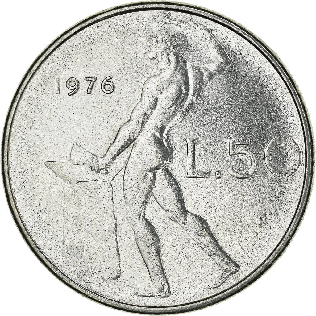 Munten, Italië, 50 Lire, 1976