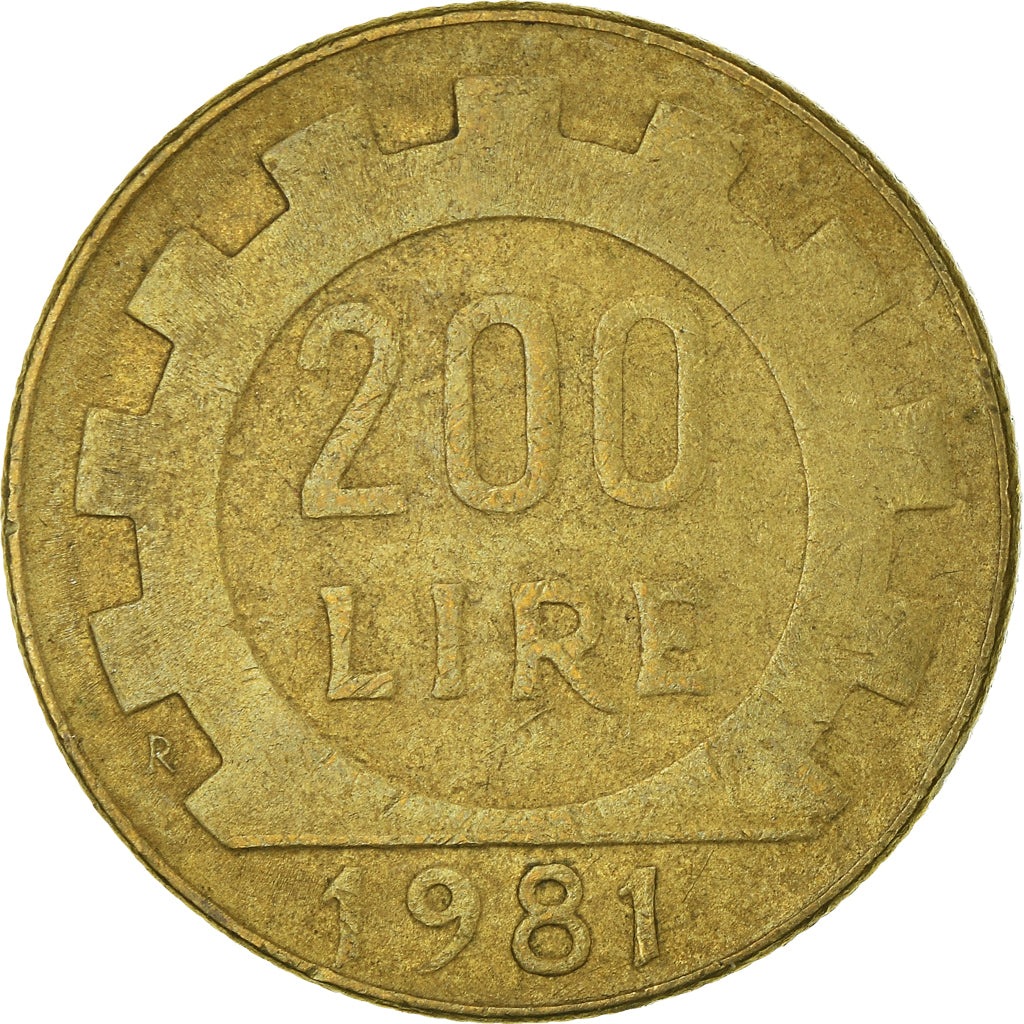 Coin, Italy, 200 Lire, 1981