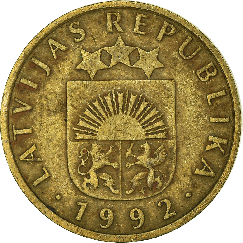 Moneta, Łotwa, 5 Santimi, 1992