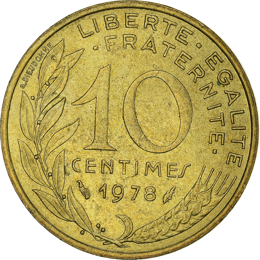 Coin, France, 10 Centimes, 1978