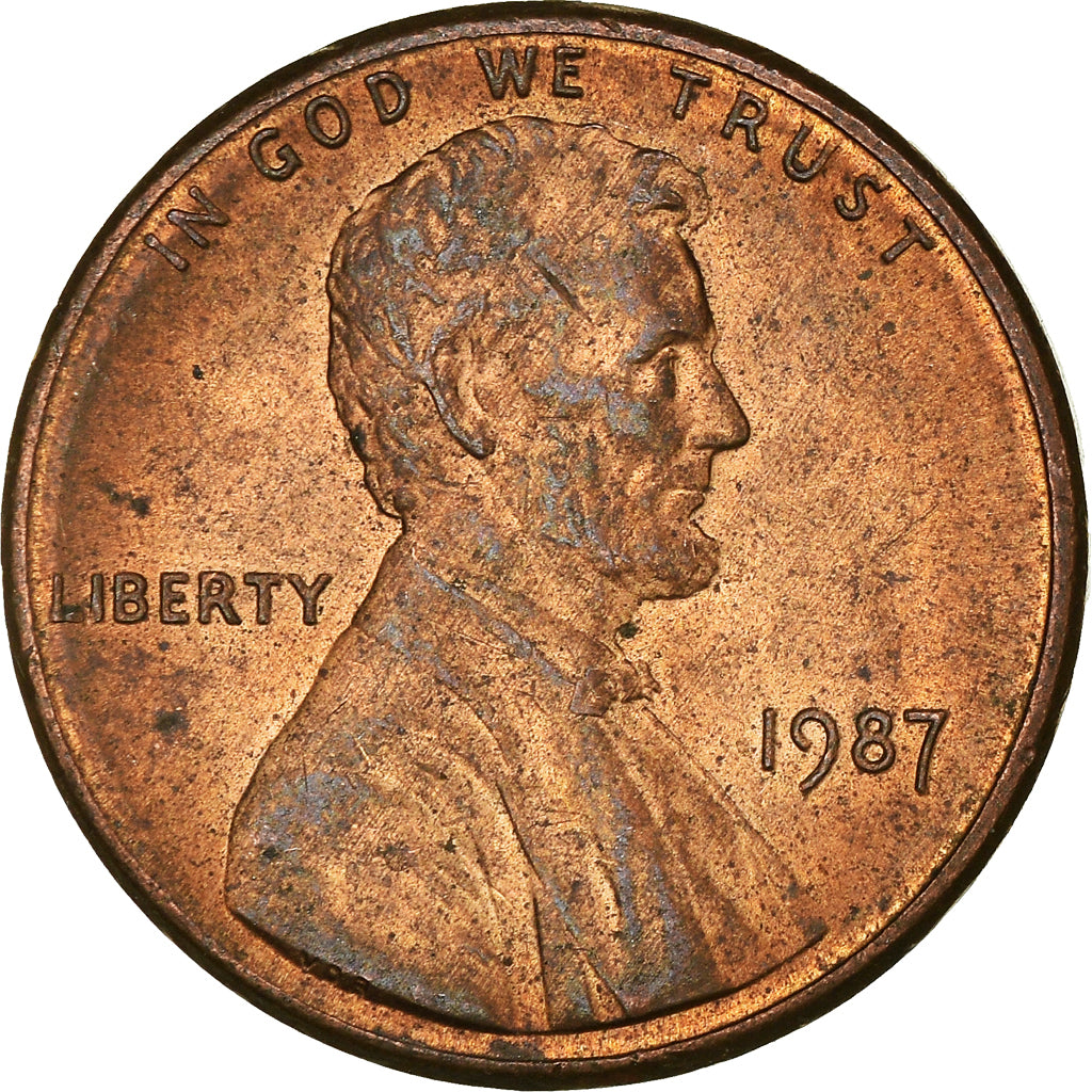 Münze, Vereinigte Staaten, Cent, 1987