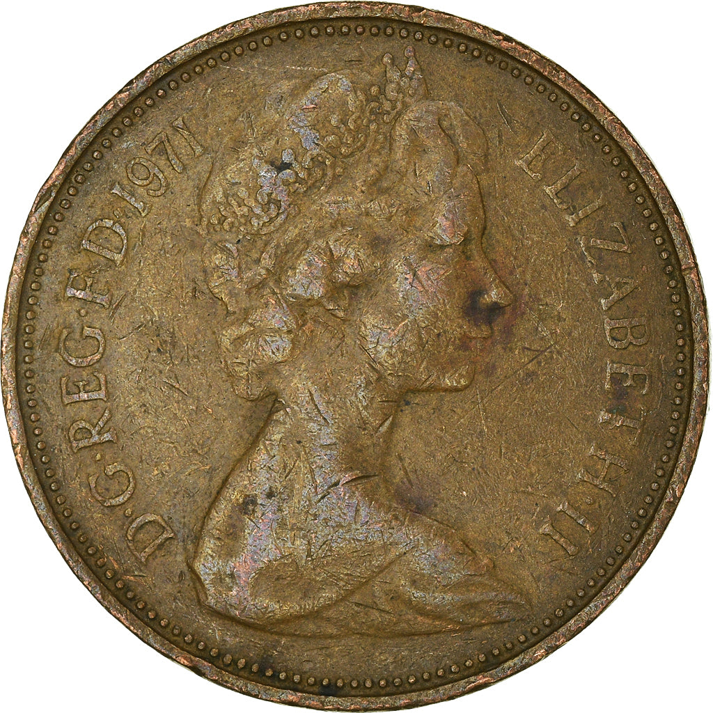 Moneta, Wielka Brytania, 2 New Pence, 1971