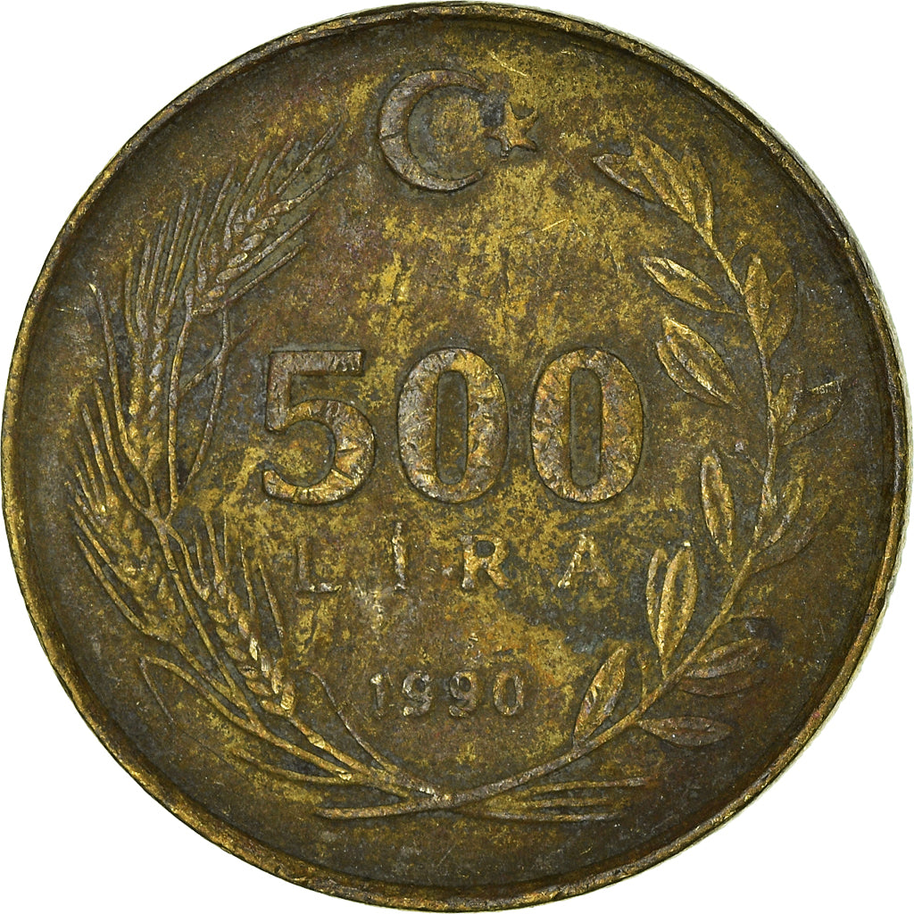 Munten, Turkije, 500 Lira, 1990