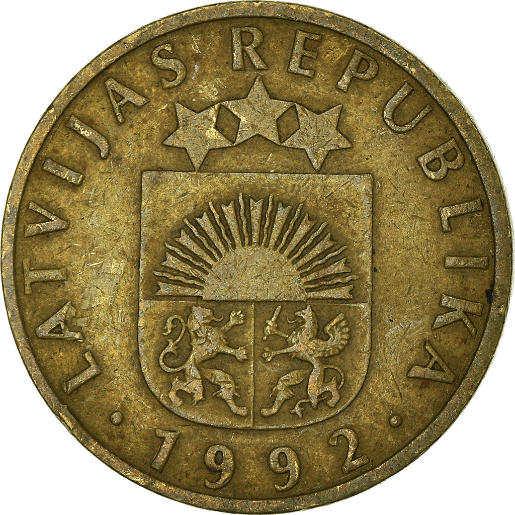 Moneta, Łotwa, 10 Santimu, 1992