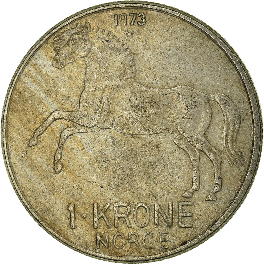 Münze, Norwegen, Krone, 1973