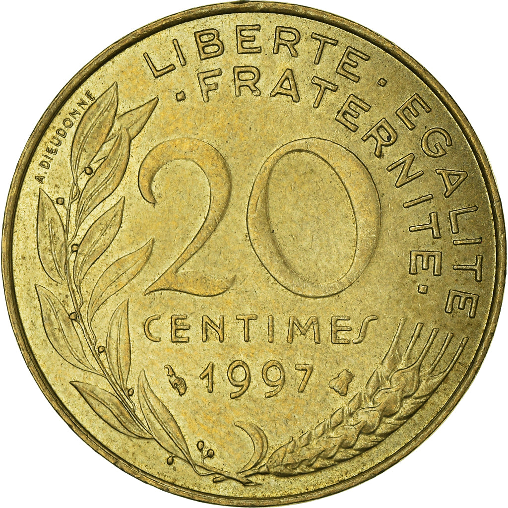 Münze, Frankreich, 20 Centimes, 1997
