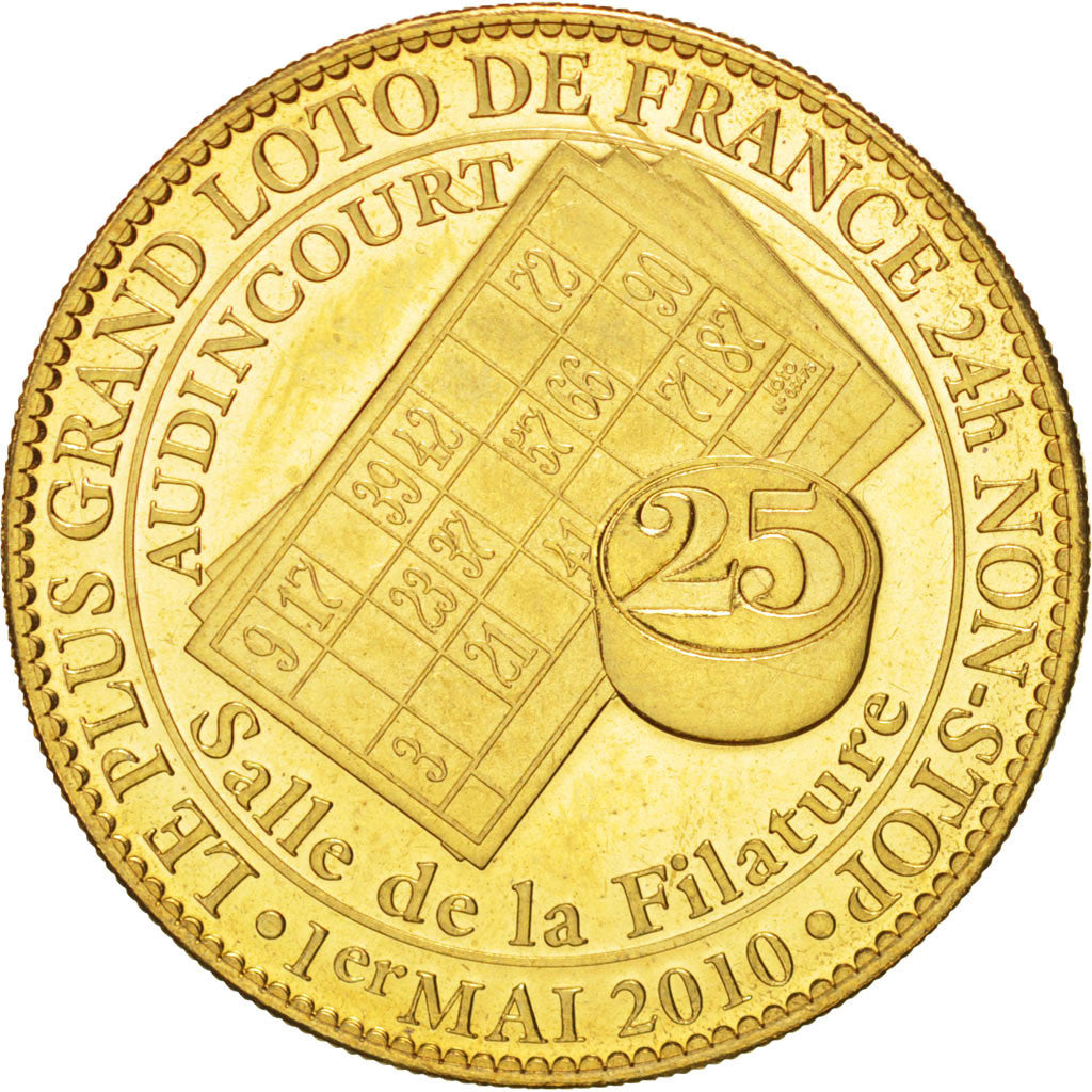 Tourist Token, Le plus grand Loto de France, 2010, MS(63), Arthus Bertrand