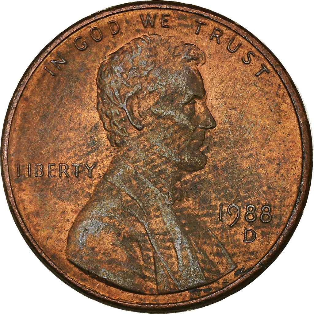 Moneta, Stati Uniti, Cent, 1988