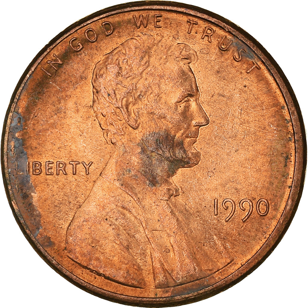 Münze, Vereinigte Staaten, Cent, 1990