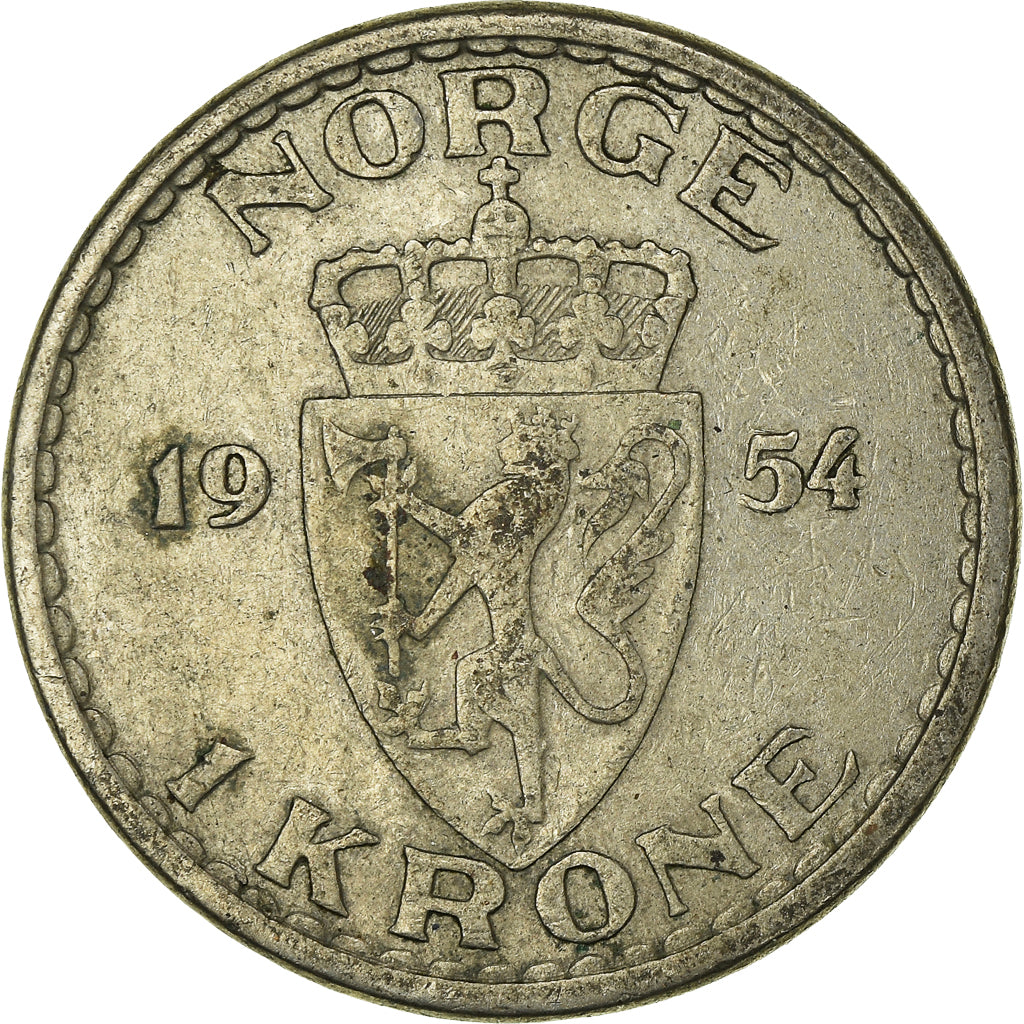 Münze, Norwegen, Krone, 1954
