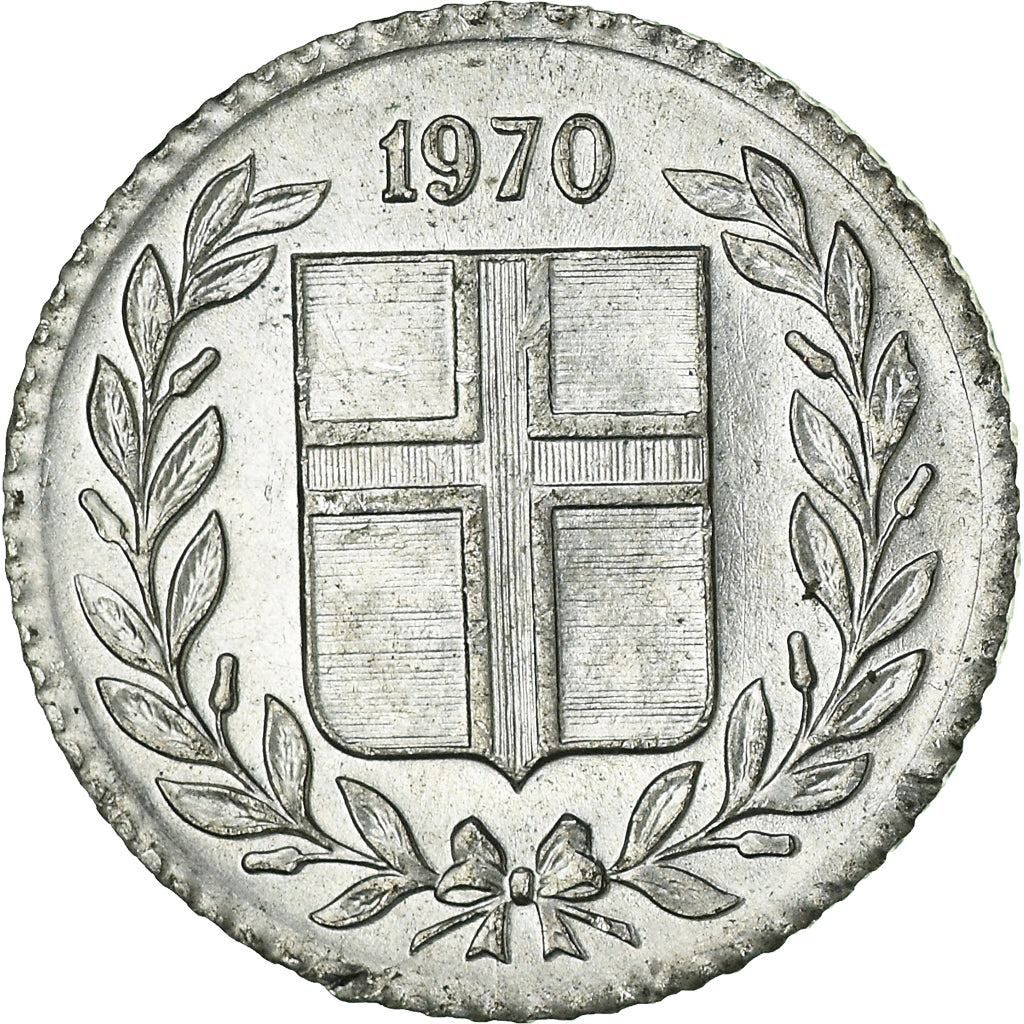 Moeda, Islândia, 10 Aurar, 1970