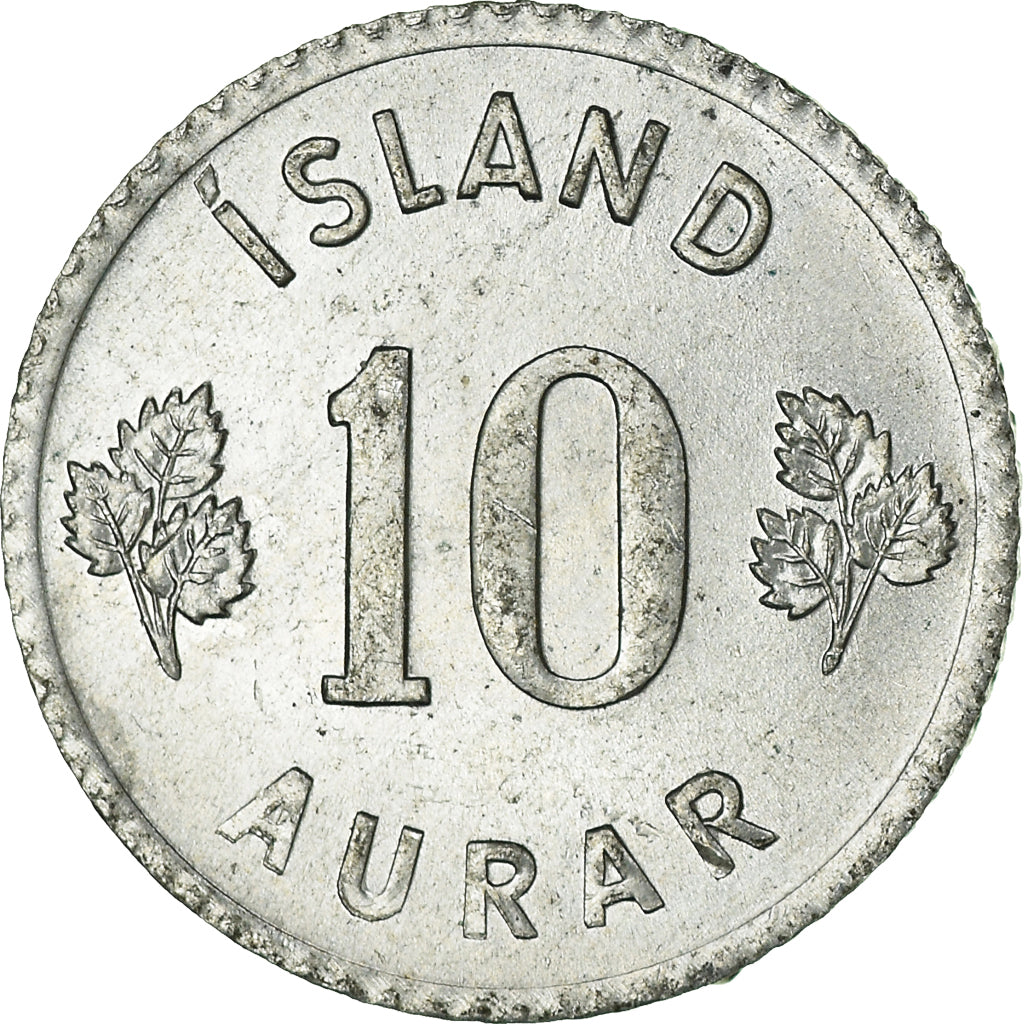 Moeda, Islândia, 10 Aurar, 1970