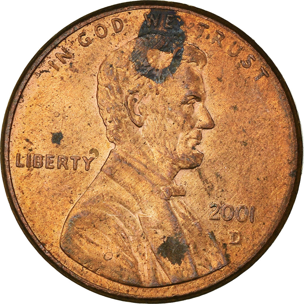 Moneda, Estados Unidos, Cent, 2001