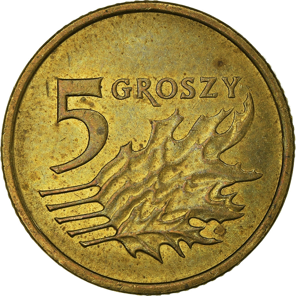 Monnaie, Pologne, 5 Groszy, 2005