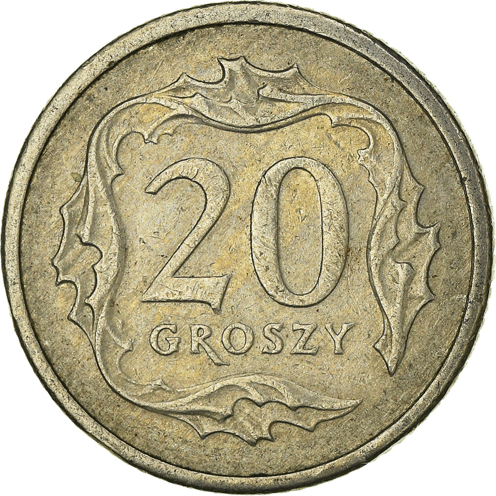Moneta, Polonia, 20 Groszy, 1991