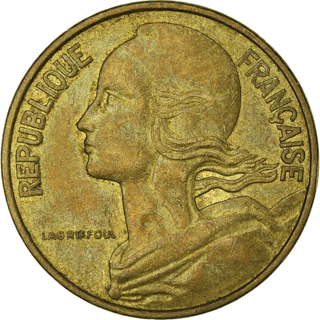 Coin, France, 10 Centimes, 1977