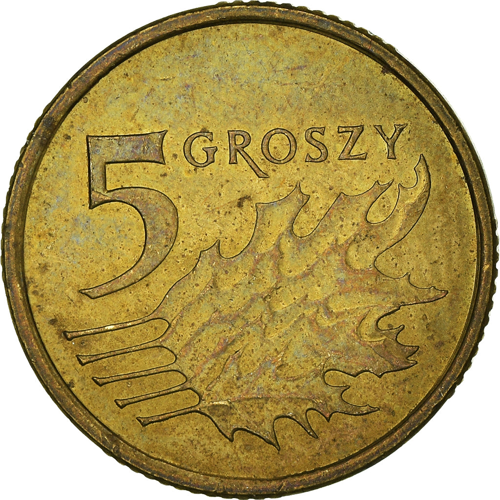 Moneta, Polonia, 5 Groszy, 2012