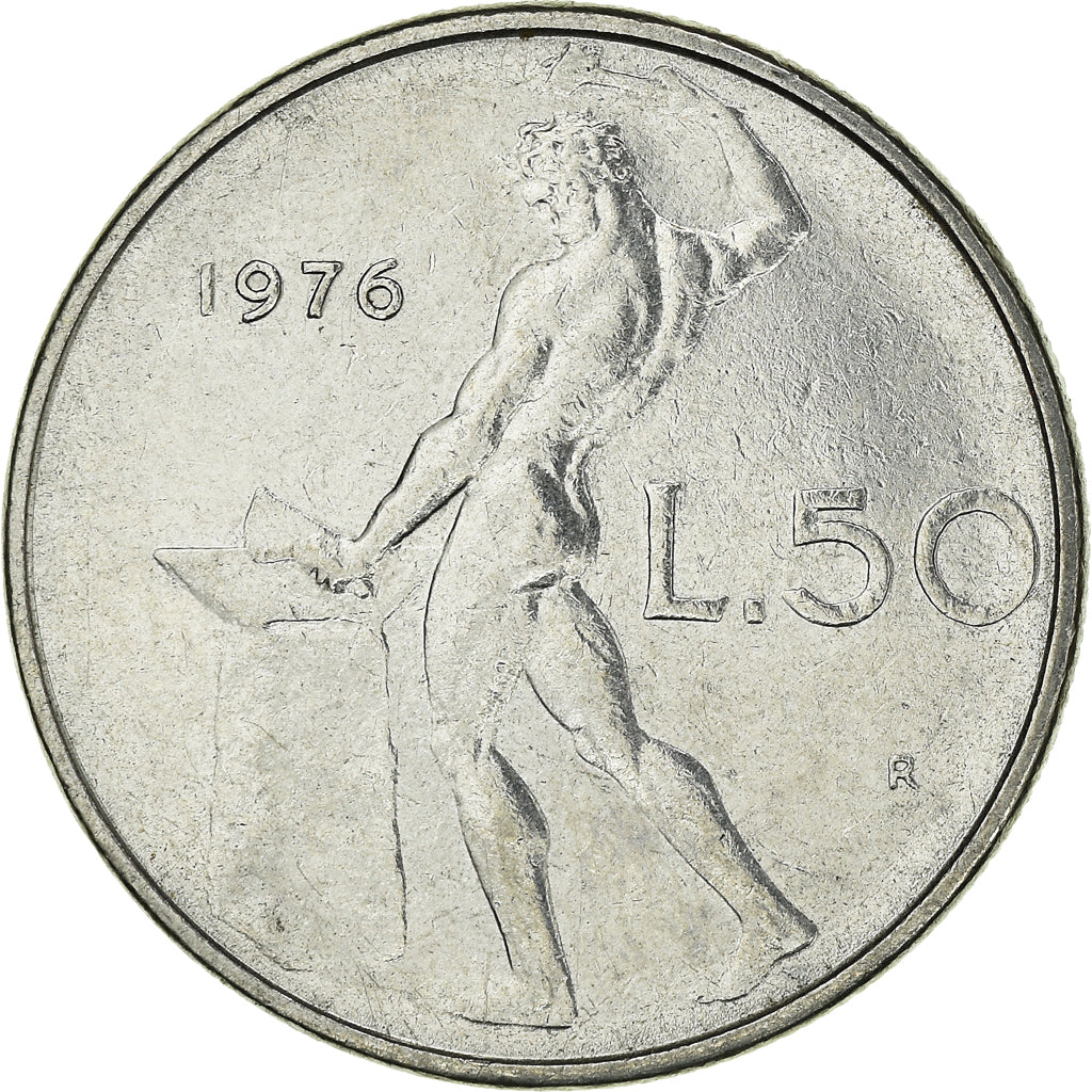Moeda, Itália, 50 Lire, 1976