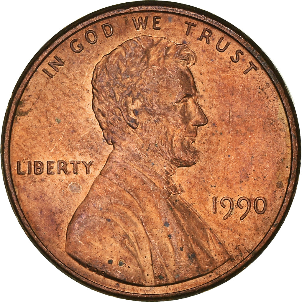 Münze, Vereinigte Staaten, Cent, 1990