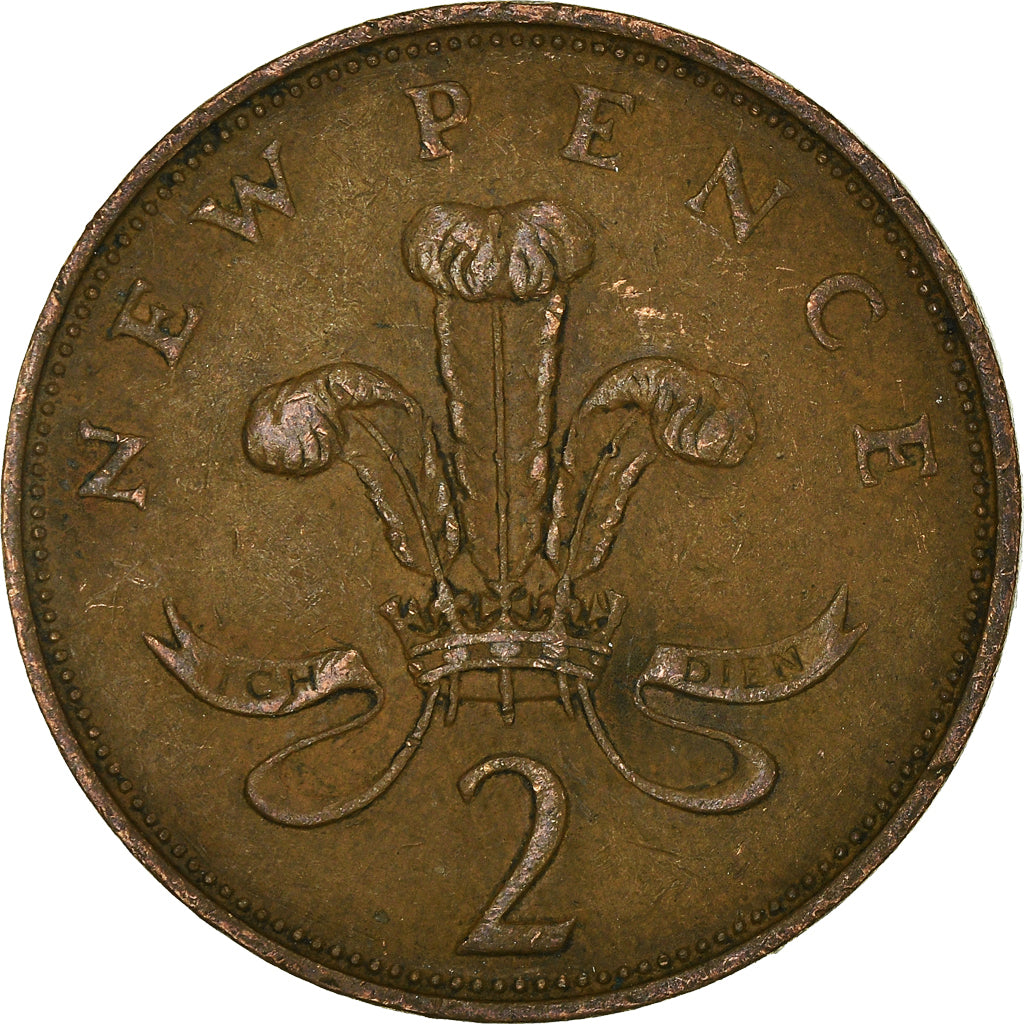 Munten, Groot Bretagne, 2 New Pence, 1971