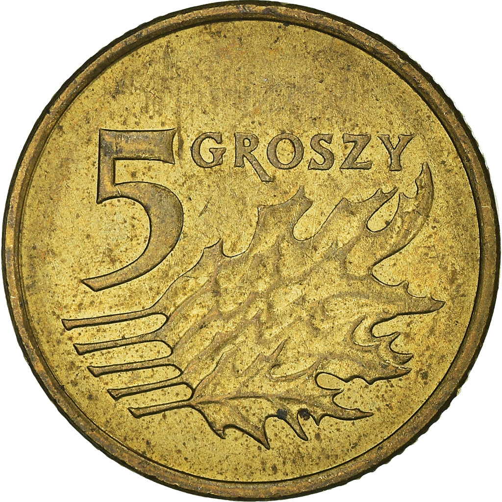 Moneta, Polonia, 5 Groszy, 2005