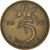 Moneda, Países Bajos, 5 Cents, 1972