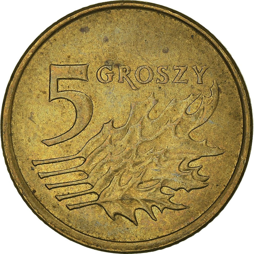 Moneta, Polonia, 5 Groszy, 2009