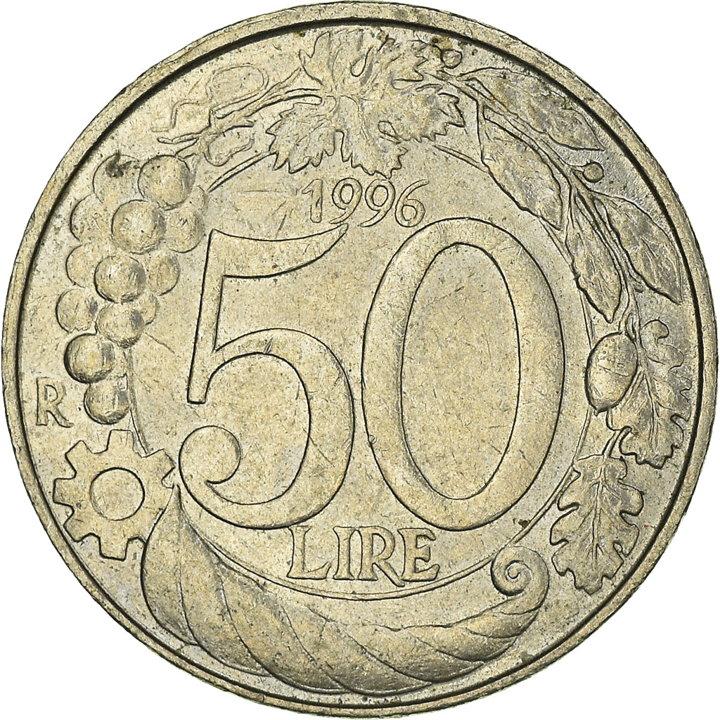 Munten, Italië, 50 Lire, 1996