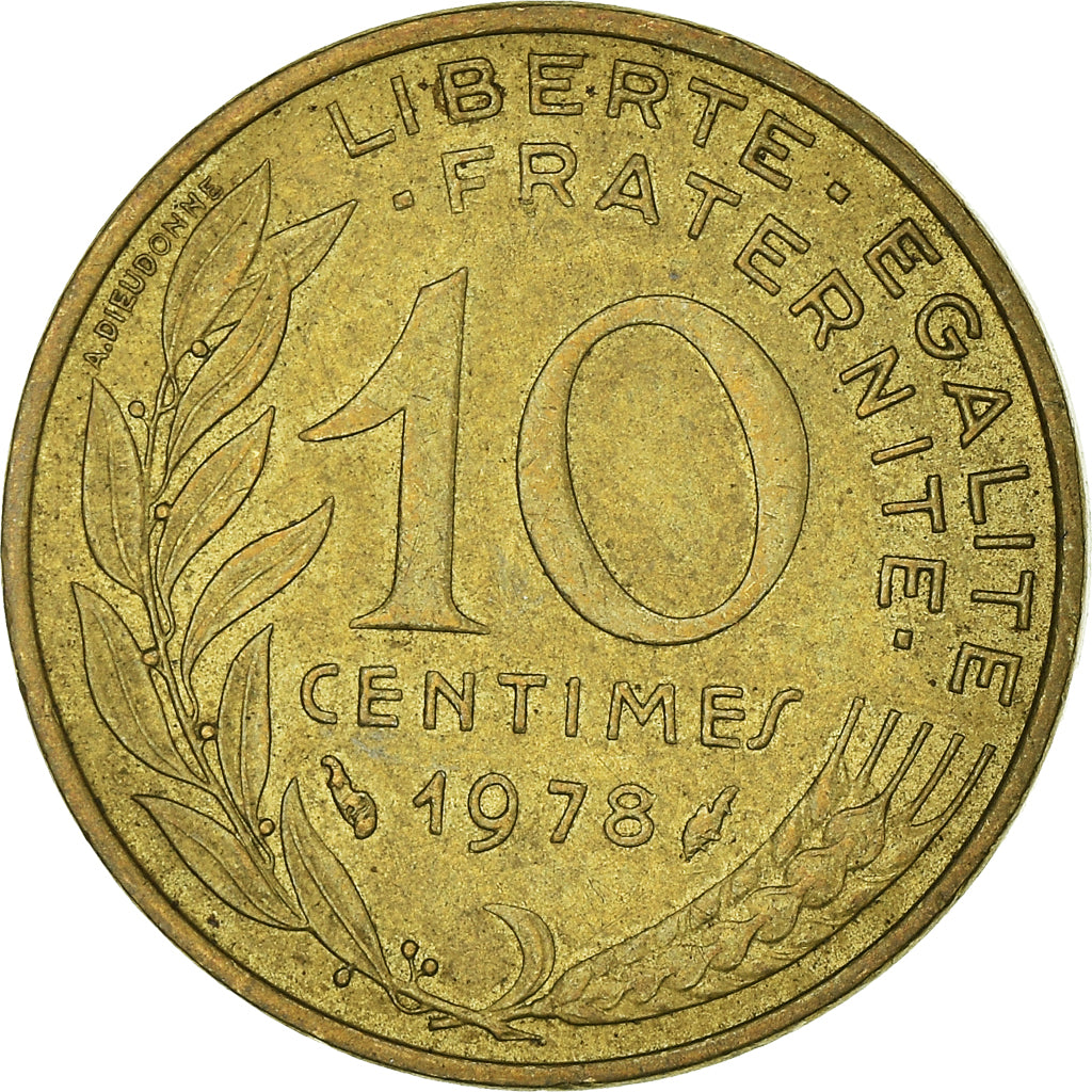 Coin, France, 10 Centimes, 1978