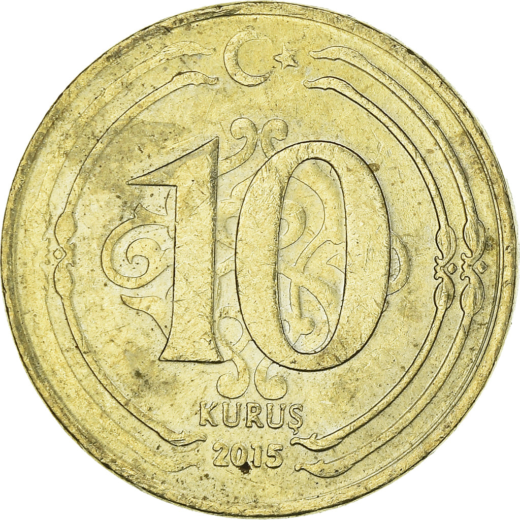 Moneta, Turchia, 10 Kurus, 2015