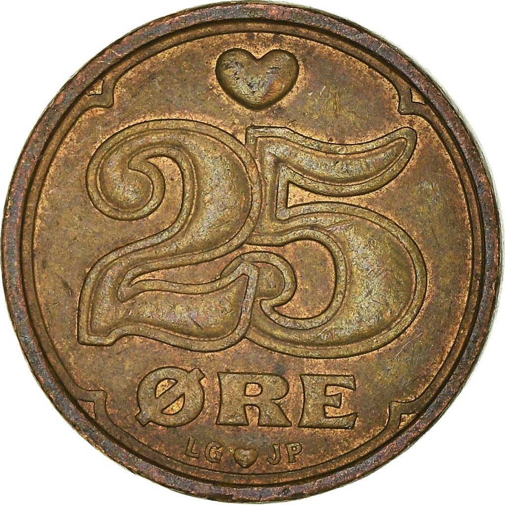 Coin, Denmark, 25 Öre, 1993