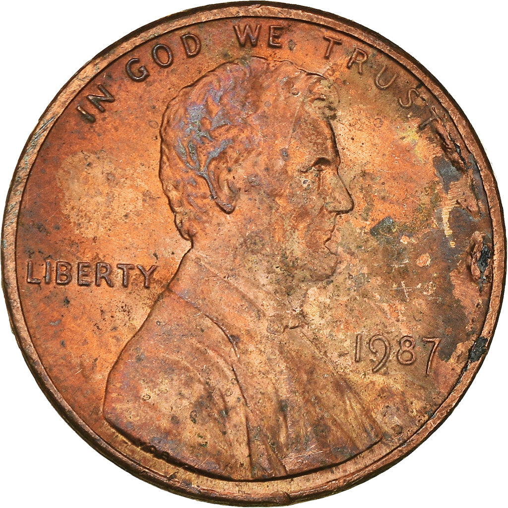 Münze, Vereinigte Staaten, Cent, 1987