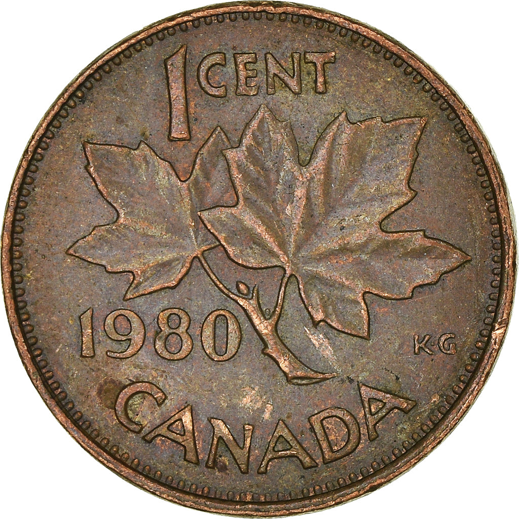 Moneta, Canada, Cent, 1980