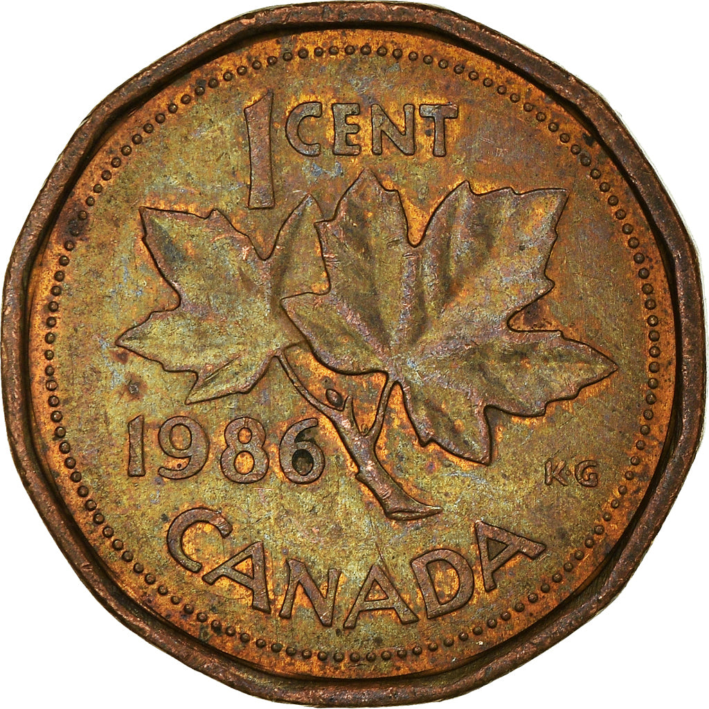 Moneta, Canada, Cent, 1986