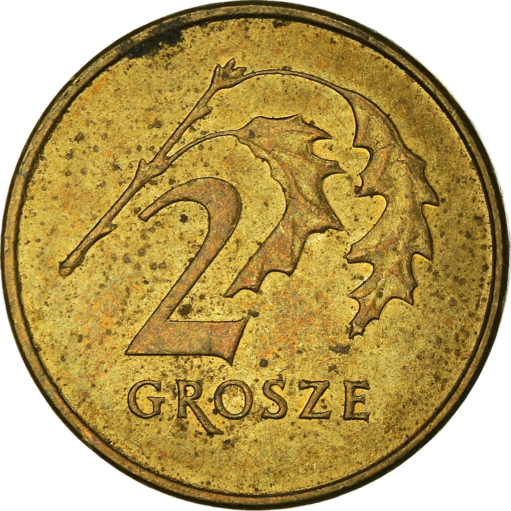 Moneta, Polonia, 2 Grosze, 2010